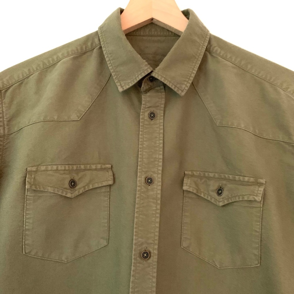 Military x Western Button Down